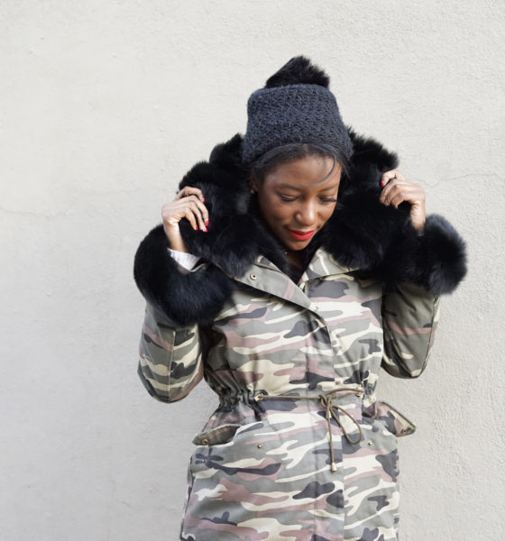 Winter Fur Camo Coat