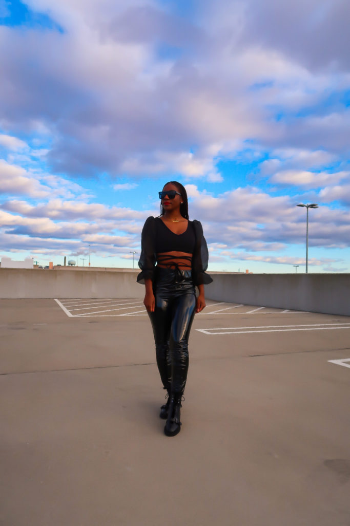 Femme Luxgal black Crop top @Msjenniferdanielle | Bestkeptstyle.com