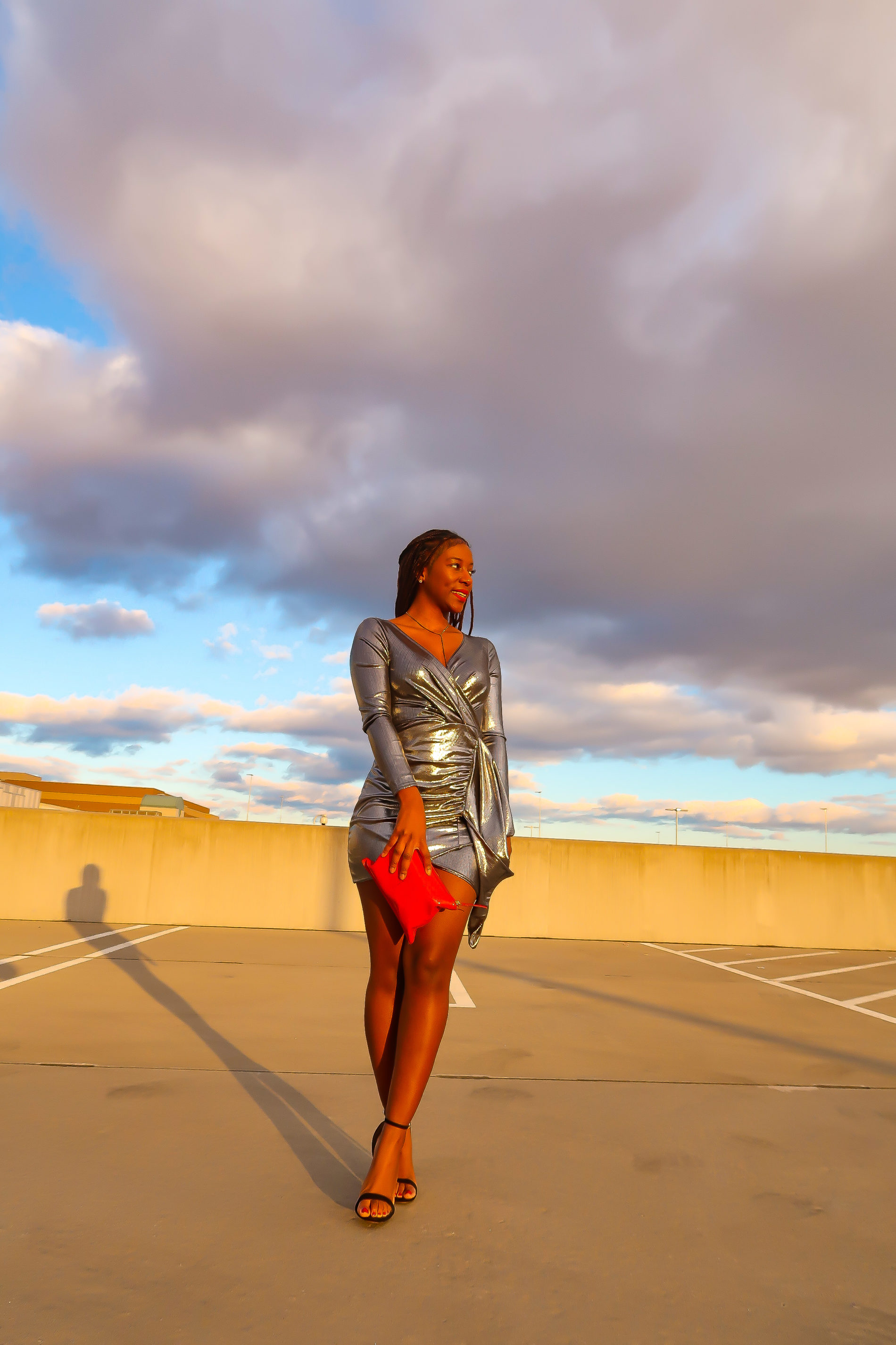 Femme Luxe metallic silver bodycon Mini Dress @Msjenniferdanielle | Bestkeptstyle.com